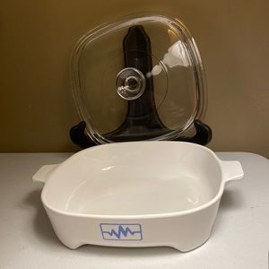 Corning Ware Microwave Brown and Sear Casserole Dish with Lid